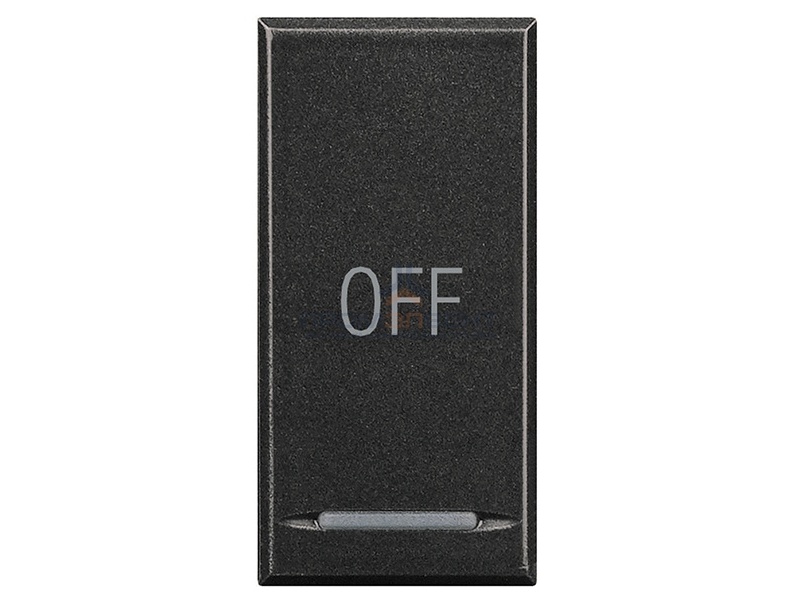 Axolute Клавиши с символами для системы автоматизации для 1 функции - 1 модуль, OFF, цвет антрацит