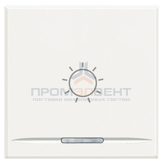 Axolute Клавиши с символами для системы автоматизации для 1 функции - 2 модуля, Лампочка, цвет белый