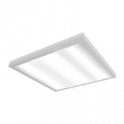 Светодиодный светильник "ВАРТОН" медицинский накладной 595*595*55мм с защитным силикатным стеклом 36 ВТ 4000К класс защиты IP54
