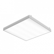 Светодиодный светильник "ВАРТОН" грильято накладной 588*588*50мм 36 ВТ 4000К с планками для подвеса  с функцией аварийного освещения