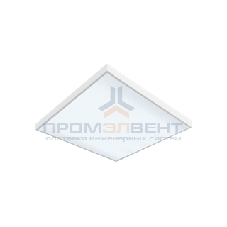 Светодиодный светильник "ВАРТОН" офисный накладной 595*595*50мм 36 ВТ 6500К с функцией аварийного освещения