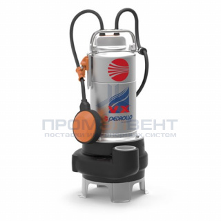 Насос фекальный Pedrollo VX 10/35-N - 0,75 кВт (3x400 В, Qmax 400 л/мин, Hmax 10 м, кабель 5 м)