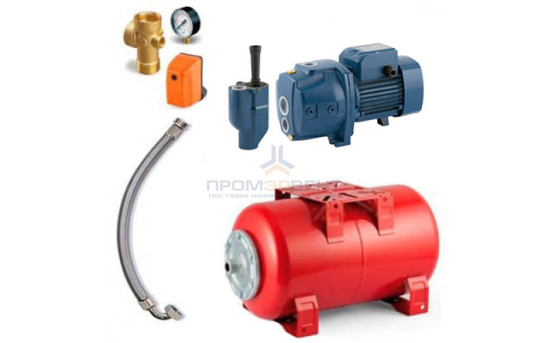 Насосная станция Pedrollo HYDROFRESH JDWm 1A-N/30-24 CL - 0,75кВт (Qmax 24 л/мин, 1x230В, с/х)