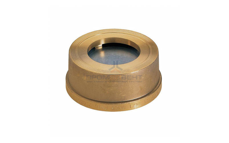 Клапан обратный межфланцевый Zetkama V275-Н - Ду25 (ф/ф, PN16, Tmax 200°C, латунь)