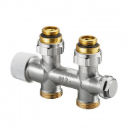 Узел запорно-присоеденительный Oventrop Multiblock T - 1/2"ВР (прямой, для двухтрубных систем)