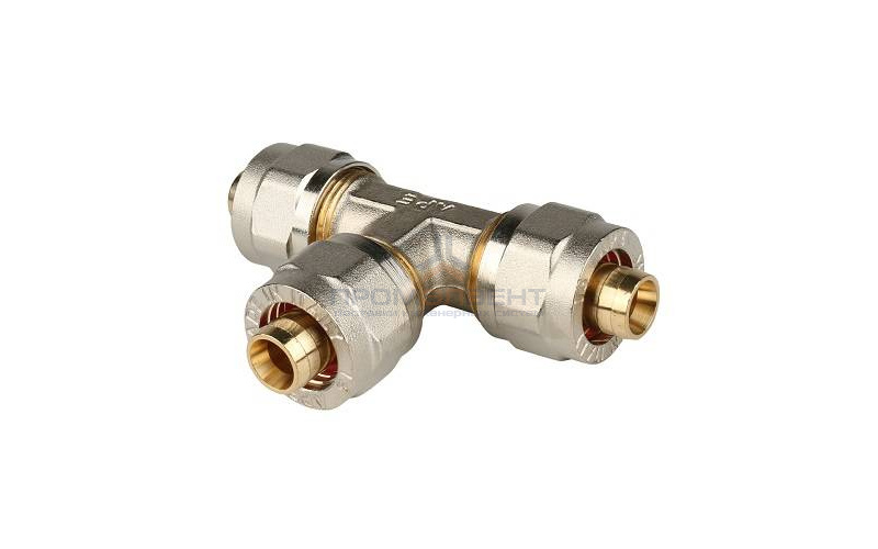 Тройник STOUT - 16 (винтовой, для металлопластиковых труб)