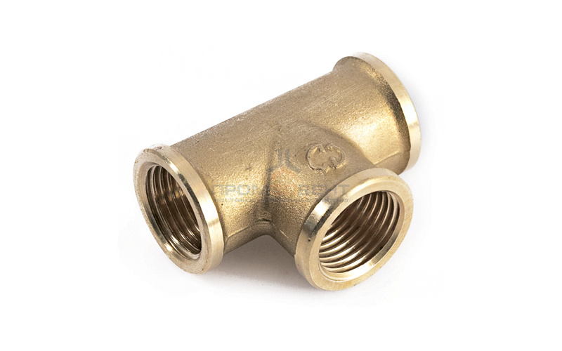 Тройник латунный резьбовой равнопроходный STOUT (ВР) - 4