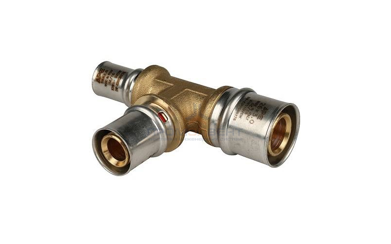 Тройник переходной STOUT - 26 x 16 x 26 (прессовой, для металлопластиковых труб)