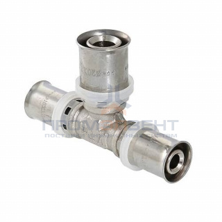 Тройник переходной VALTEC VTm.231 - 20 x 20 x 16 (прессовой, для металлопластиковых труб)