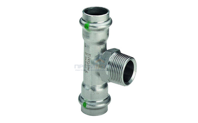 Тройник переходной Viega Sanpress Inox 2317.1 - 54 x 3/4