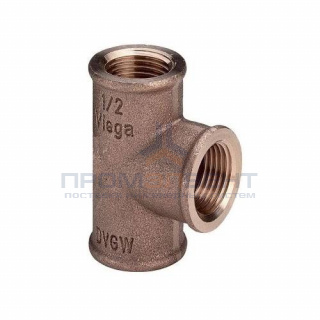 Тройник редукционный Viega 3130 - 2" (резьбовой, бронза без покрытия)