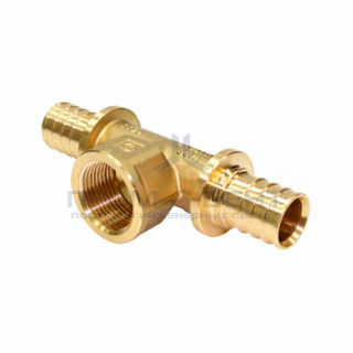 Тройник с переходом на внутреннюю резьбу STOUT - 20 x 1/2" (для труб из сшитого полиэтилена)