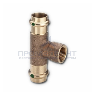 Тройник с переходом на внутреннюю резьбу Viega G3 Sanpress 2217.2 - 22 x 3/4"