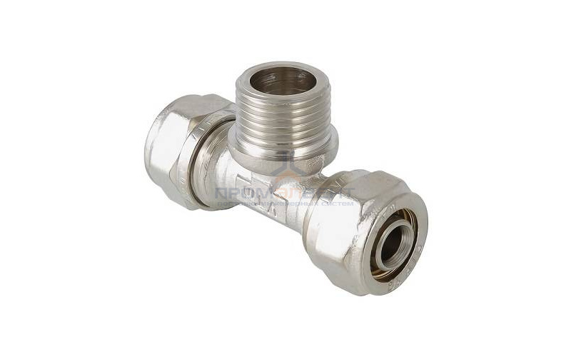 Тройник с переходом на наружную резьбу VALTEC VTm.333 - 26 x 3/4