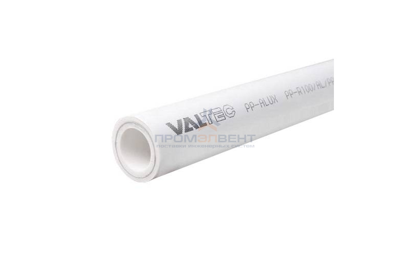 Труба полипропиленовая армированная алюминием VALTEC PP-ALUX - 75x12.5 (PN25, Tmax 95°C, штанга 4 м)