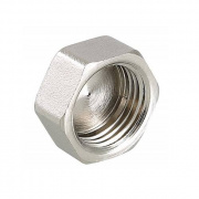 Заглушка VALTEC VTr.590 - 1" (резьбовая, латунь никелированная)