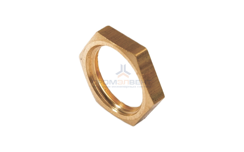 Контргайка латунная резьбовая STOUT - 1/8