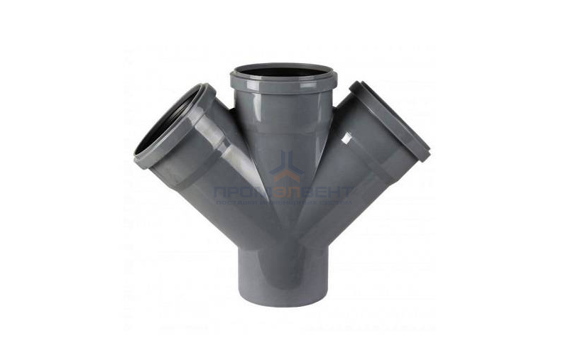 Крестовина одноплоскостная 45° СИНИКОН Standart - 110 (для системы внутренней канализации)