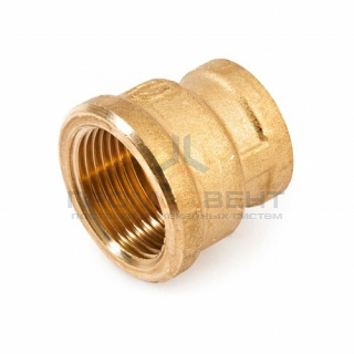 Муфта латунная резьбовая переходная STOUT - 1"1/2 x 1"1/4