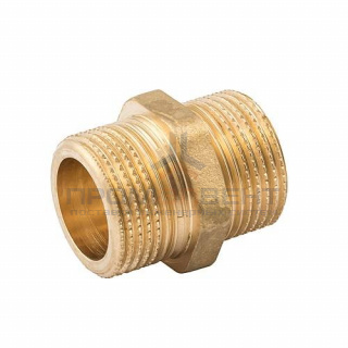 Ниппель ELSEN METALIT EBF15 - 1/2" (резьбовой, латунь без покрытия)