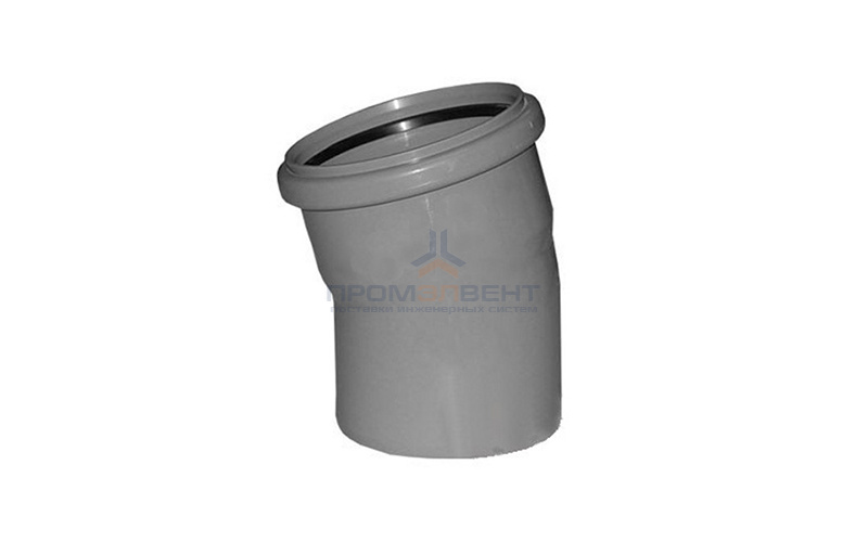 Отвод 15° СИНИКОН Standart - 110 (для системы внутренней канализации)