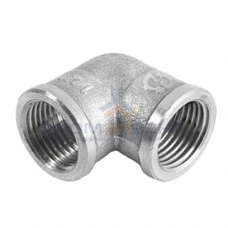 Отвод 90° латунный резьбовой переходной STOUT (ВР/ВР) - 1" x 3/4" (никелированный)