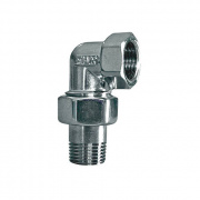 Переход на внутреннюю резьбу угловой разъемный FAR 0450 - 3/4" (резьбовой, цвет серебро)
