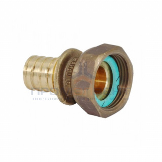 Переход на накидную гайку REHAU RX - 32 x 1" (бронза, для труб из сшитого полиэтилена RAUTITAN)