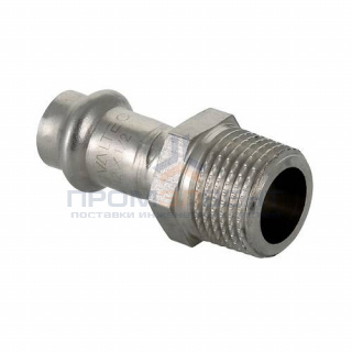 Переход на наружную резьбу VALTEC VTi.901 - 22 x 3/4" (прессовой, для труб из нержавеющей стали)