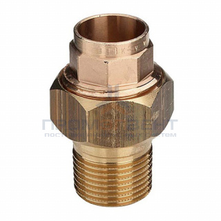 Переход на наружную резьбу разъемный Viega R4 94341G - 35 x 1"1/4 (для медных труб под пайку)