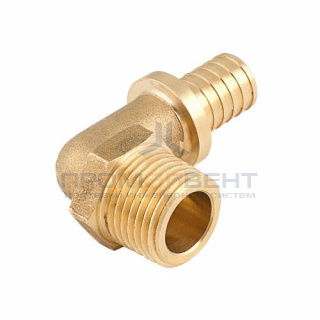 Переход на наружную резьбу угловой SANEXT - 32 x 3/4" (для труб из сшитого полиэтилена)