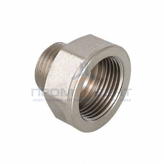 Переход с внутренней резьбы на наружную VALTEC VTr.592 - 2" х 1" (латунь никелированная)