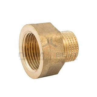 Переход с наружной на внутреннюю резьбу ELSEN METALIT EBF20 - 1/2" x 1" (латунь без покрытия)