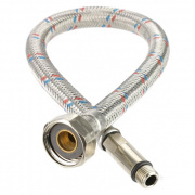 Подводка под смеситель гибкая Industrias Mateu (Штуцер/Гайка) - М10-1-35 x 1/2" (длина 1200 мм)