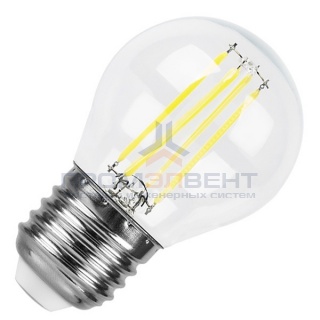 Лампа LED G45 шар прозрачный 5Вт 230В 4000К E27 серия 360° IEK