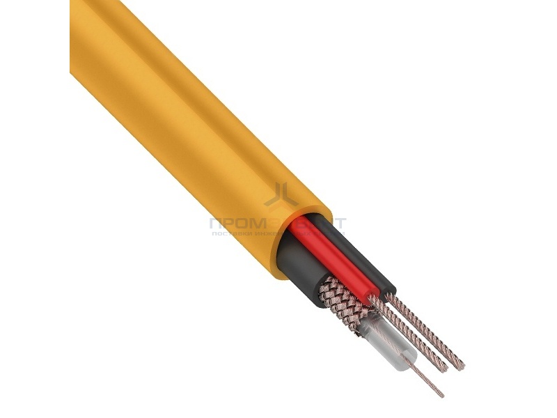 Кабель видеонаблюдения КВК-П-2 нг(А)-HF 2х0,5мм  [бухта 200м]