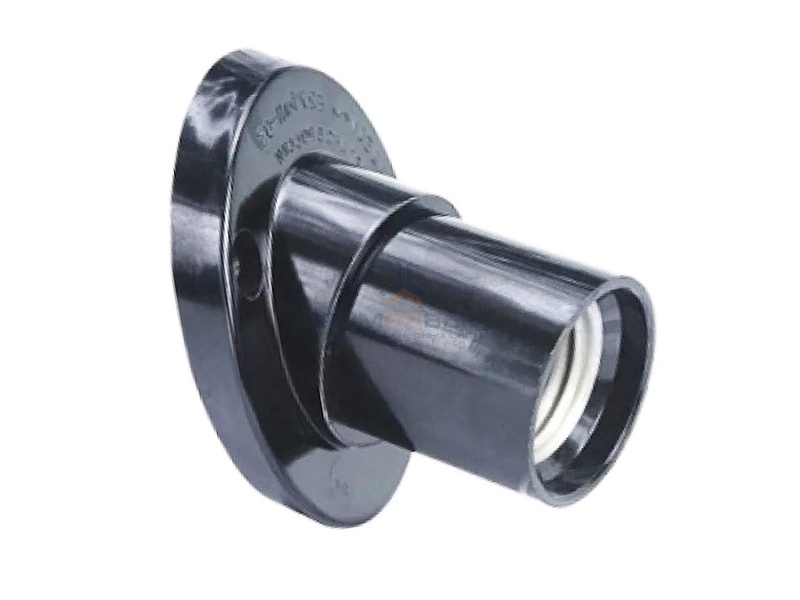 Патрон Е27 настенный 45* карболитовый