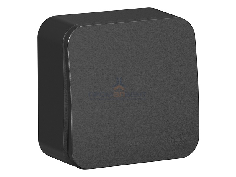 Выключатель 1-клавишный (cх.1) Blanca Schneider Electric 10А 250В антрацит изол.пластина