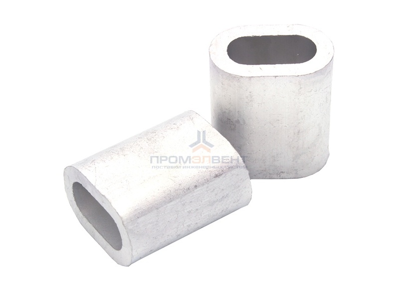 Зажим алюминиевый 3мм DIN3093 для троса