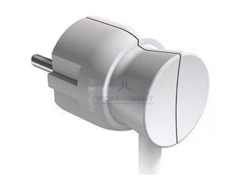 Вилка Legrand с заземлением 16А с боковым вводом кабеля белая