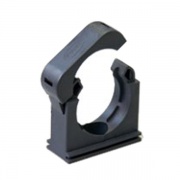 Держатель с крышкой DN 36-48 мм, полиамид, цвет чёрный