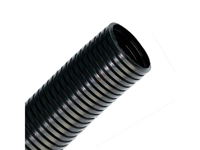 Труба гофрированная DKC DN10мм, ПВ-2, Dвн 9,7 мм, Dнар 13,0 мм, полиамид 6, цвет чёрный [бухта 50м]