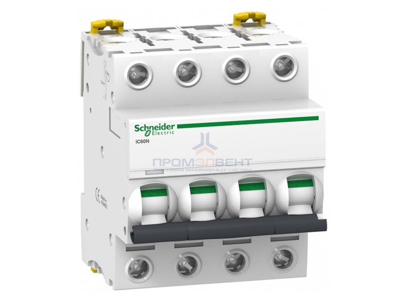 Автоматический выключатель Schneider Electric Acti 9 iC60N 4П 20A 6кА B (автомат)
