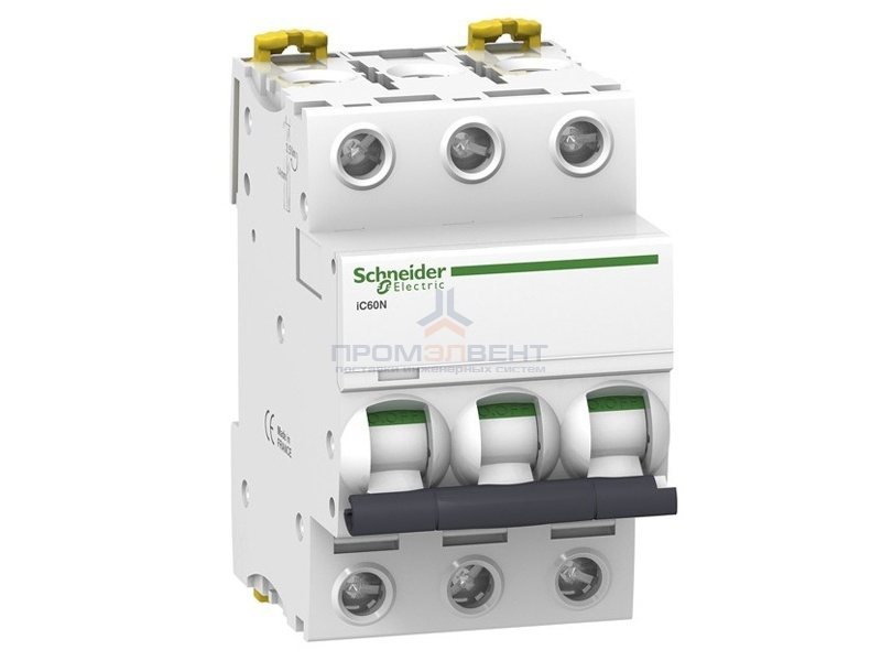 Автоматический выключатель Schneider Electric Acti 9 iC60N 3П 50A 6кА C (автомат)