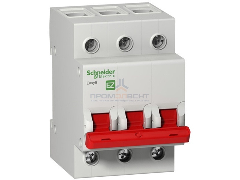 Выключатель нагрузки (модульный рубильник) Easy9 3П 40А 400В Schneider Electric