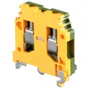 Клеммник ABB М6/8 P на DIN-рейку 6мм.кв. желто-зеленый