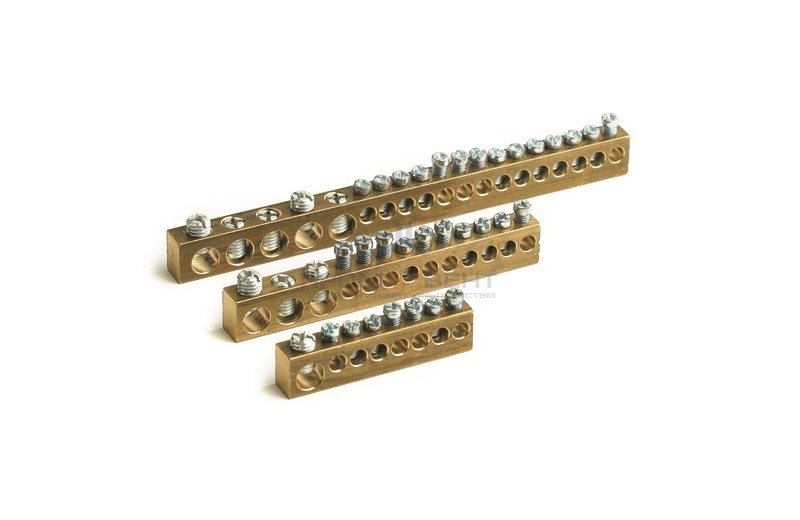 Клеммная колодка 18мод. (отв. 5х5,4мм+14х4,5мм)