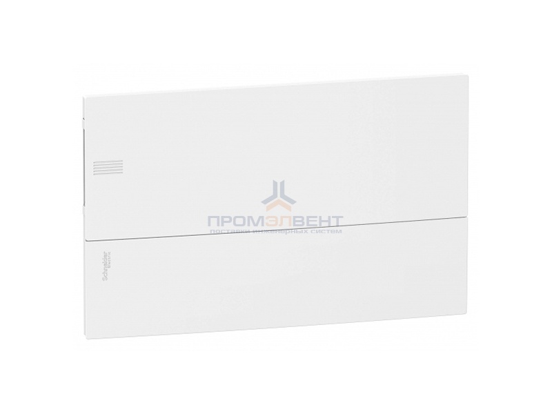 Бокс встраиваемый Schneider Electric Mini Pragma 18 модулей с белой дверью с клемниками N+PE