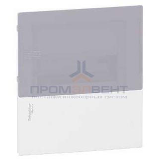 Бокс встраиваемый Schneider Electric Mini Pragma 8 модулей с дымчатой дверью с клемниками N+PE