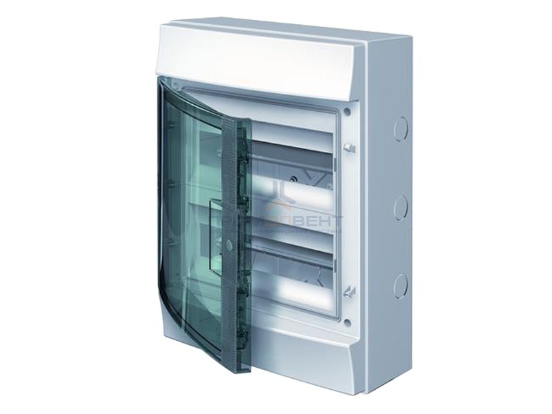 Влагозащищенный настенный бокс ABB Mistral65 24М прозрачная дверь без клеммного блока